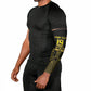 Custom World Football 2026 Egypt Arm Sleeves Pharaohs Hieroglyphs Pride Black Version
