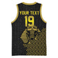Custom World Football 2026 Egypt Basketball Jersey Pharaohs Hieroglyphs Pride Black Version