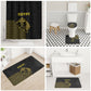 World Football 2026 Egypt Bathroom Set Pharaohs Hieroglyphs Pride Black Version