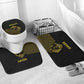 World Football 2026 Egypt Bathroom Set Pharaohs Hieroglyphs Pride Black Version