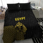 World Football 2026 Egypt Bedding Set Pharaohs Hieroglyphs Pride Black Version
