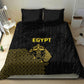 World Football 2026 Egypt Bedding Set Pharaohs Hieroglyphs Pride Black Version