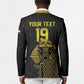 Custom World Football 2026 Egypt Blazer Pharaohs Hieroglyphs Pride Black Version