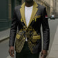 Custom World Football 2026 Egypt Blazer Pharaohs Hieroglyphs Pride Black Version