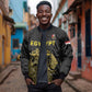 Custom World Football 2026 Egypt Bomber Jacket Pharaohs Hieroglyphs Pride Black Version