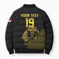 Custom World Football 2026 Egypt Bomber Puffer Jacket Pharaohs Hieroglyphs Pride Black Version