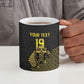 Custom World Football 2026 Egypt Ceramic Mug Pharaohs Hieroglyphs Pride Black Version