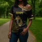 Custom World Football 2026 Egypt Cross Shoulder Shirt Pharaohs Hieroglyphs Pride Black Version
