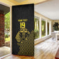 Custom World Football 2026 Egypt Door Cover Pharaohs Hieroglyphs Pride Black Version