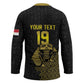 Custom World Football 2026 Egypt Hockey Jersey Pharaohs Hieroglyphs Pride Black Version