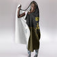World Football 2026 Egypt Hooded Blanket Pharaohs Hieroglyphs Pride Black Version