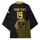 Custom World Football 2026 Egypt Kimono Pharaohs Hieroglyphs Pride Black Version