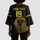 Custom World Football 2026 Egypt Kimono Sleeve Blouse Pharaohs Hieroglyphs Pride Black Version