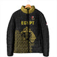 Custom World Football 2026 Egypt Padded Jacket Pharaohs Hieroglyphs Pride Black Version