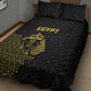 World Football 2026 Egypt Quilt Bed Set Pharaohs Hieroglyphs Pride Black Version