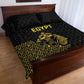 World Football 2026 Egypt Quilt Bed Set Pharaohs Hieroglyphs Pride Black Version