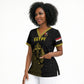 Custom World Football 2026 Egypt Scrub Top Pharaohs Hieroglyphs Pride Black Version