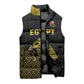 Custom World Football 2026 Egypt Sleeveless Puffer Jacket Pharaohs Hieroglyphs Pride Black Version