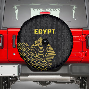 World Football 2026 Egypt Spare Tire Cover Pharaohs Hieroglyphs Pride Black Version