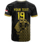 Custom World Football 2026 Egypt T shirt Pharaohs Hieroglyphs Pride Black Version