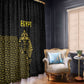 World Football 2026 Egypt Window Curtain Pharaohs Hieroglyphs Pride Black Version