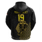 Custom World Football 2026 Egypt Zip Hoodie Pharaohs Hieroglyphs Pride Black Version