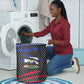 Black Haitians Beast Laundry Basket Ripped Flag Graphic - African Pride