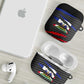 Black Haitians Beast AirPods Case Ripped Flag Graphic