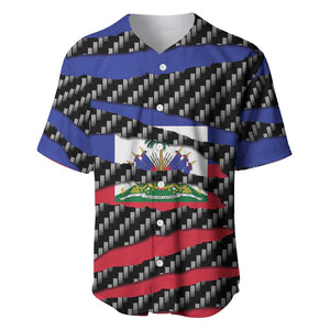 Black Haitians Beast Baseball Jersey Ripped Flag Graphic LT19