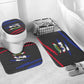 Black Haitians Beast Bathroom Set Ripped Flag Graphic