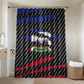 Black Haitians Beast Bathroom Set Ripped Flag Graphic