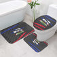 Black Haitians Beast Bathroom Set Ripped Flag Graphic