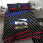 Black Haitians Beast Bedding Set Ripped Flag Graphic - African Pride