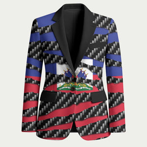 Black Haitians Beast Blazer Ripped Flag Graphic