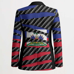 Black Haitians Beast Blazer Ripped Flag Graphic