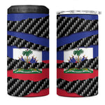 Black Haitians Beast 4 in 1 Can Cooler Tumbler Ripped Flag Graphic - African Pride