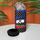 Black Haitians Beast 4 in 1 Can Cooler Tumbler Ripped Flag Graphic - African Pride
