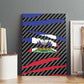 Black Haitians Beast Canvas Wall Art Ripped Flag Graphic - African Pride