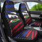 Black Haitians Beast Car Seat Cover Ripped Flag Graphic - African Pride