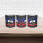 Black Haitians Beast Ceramic Mug Ripped Flag Graphic