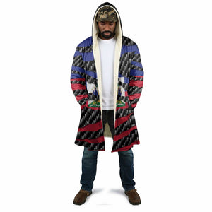 Black Haitians Beast Cloak Ripped Flag Graphic