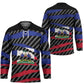 Black Haitians Beast Hockey Jersey Ripped Flag Graphic