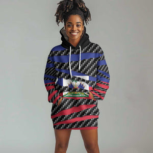 Black Haitians Beast Hoodie Dress Ripped Flag Graphic - African Pride