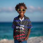 Black Haitians Beast Kid Hawaiian Shirt Ripped Flag Graphic LT19