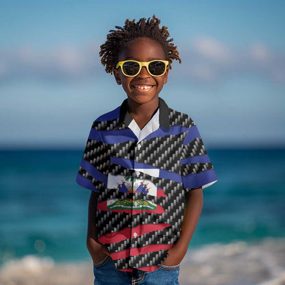 Black Haitians Beast Kid Hawaiian Shirt Ripped Flag Graphic LT19