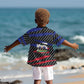 Black Haitians Beast Kid Hawaiian Shirt Ripped Flag Graphic LT19