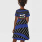 Black Haitians Beast Kid Short Sleeve Dress Ripped Flag Graphic LT19