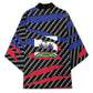 Black Haitians Beast Kimono Ripped Flag Graphic