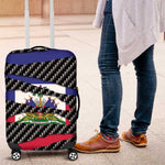 Black Haitians Beast Luggage Cover Ripped Flag Graphic - African Pride