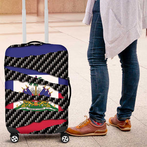 Black Haitians Beast Luggage Cover Ripped Flag Graphic - African Pride